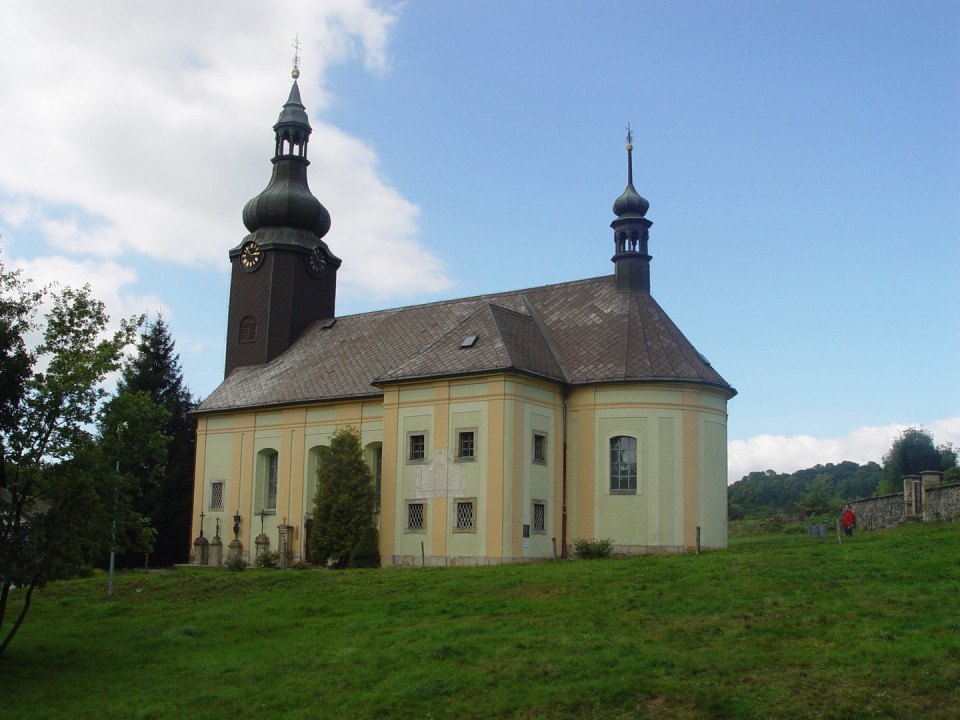 Noc Kostel Esk Kamenice Kerhartice Kostel Sv M Magdal Ny