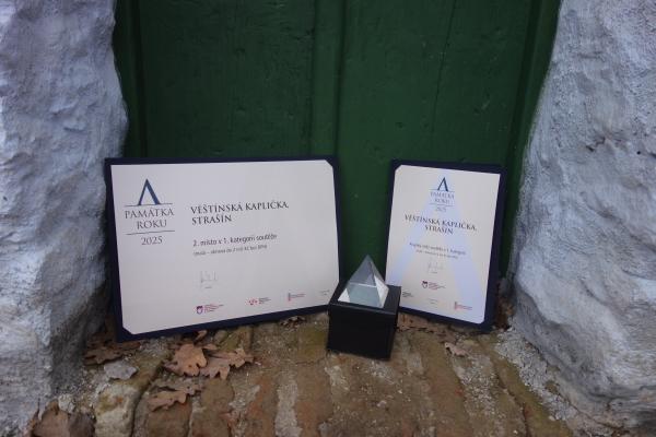 Věštínská kaplička • Ocenění v soutěži Památka roku