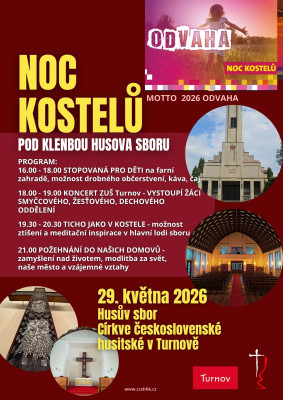 Noc kostelů Turnov, Husův sbor, program / Autor fotografie: Jana Pechancová