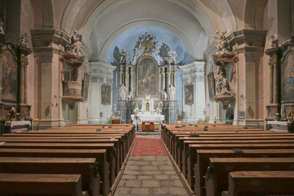 Interiér kostela / Autor fotografie: Jakub Ivánek