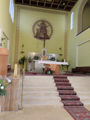 Kozmice, kostel sv. Floriána / Presbytář / Autor fotografie: Terezie Fojtíková