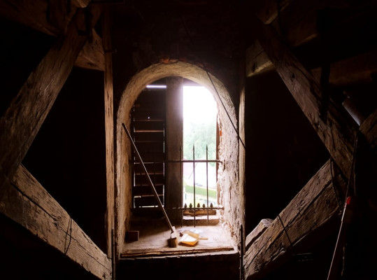 trámoví ve věži / Autor fotografie: Dětřichovský okrašlovací spolek