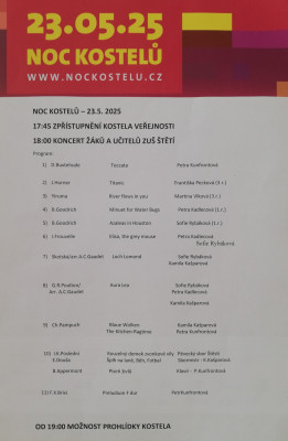 Koncert žáků a učitelů ZUŠ Štětí