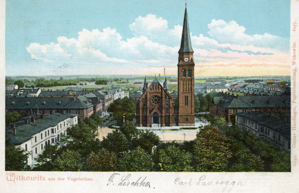 Kostel sv. Pavla, pohlednice z počátku 20. století / Autor fotografie: PLP