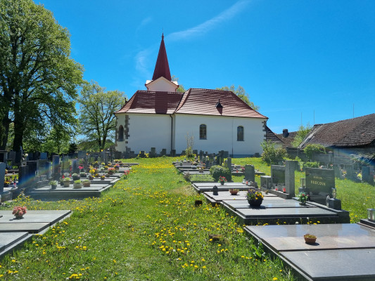 Spálené Poříčí - Číčov, kostel sv. Filipa a Jakuba