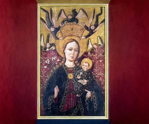 pozdně gotický obraz Madona z Těrlicka / Autor fotografie: Anonymní 