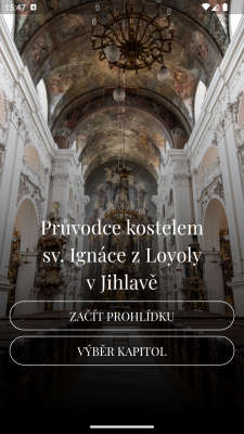 aplikace průvodce sv. Ignac
