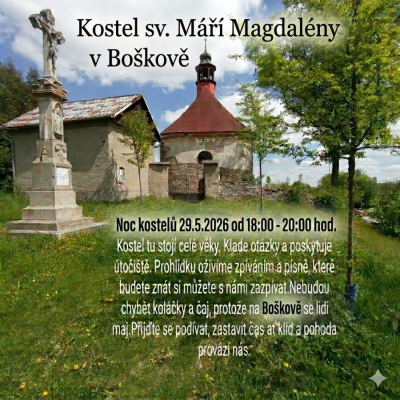 Program Kostel sv. Máří Magdaleny Boškov
