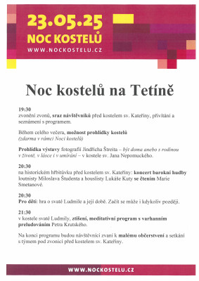 Noc kostelů 2025 Tetín 