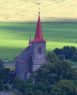 Kostel sv. Jana Křtitele, Újezd pod Troskami / foto kostela