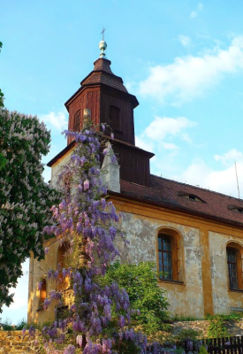Bžany-Hradiště, kostel sv. Vavřince