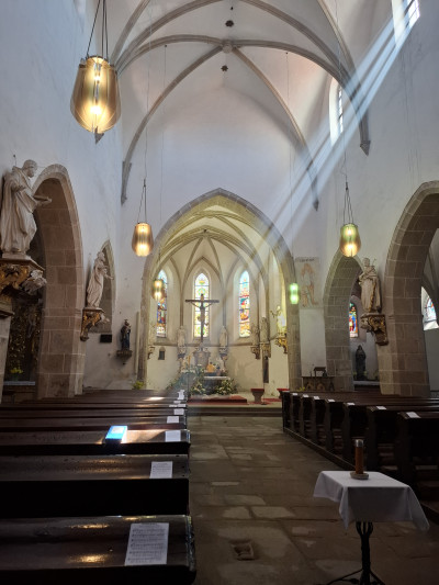 Kostel Nanebevzetí PM interiér / Autor fotografie: Renáta Plačková