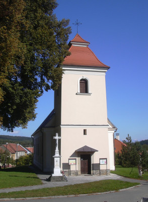 Farní kostel Rychtářov / Barokní stavba kostela Nanebevzetí Panny Marie v Rychtářově z roku 1783