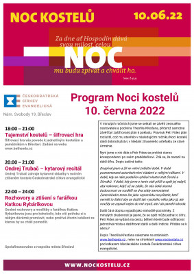 plakát NOC KOSTELŮ 2022