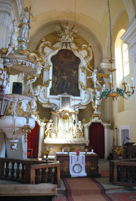 Oltář v kostele sv. Jakuba v Zápech / Autor fotografie: Vít Herynek