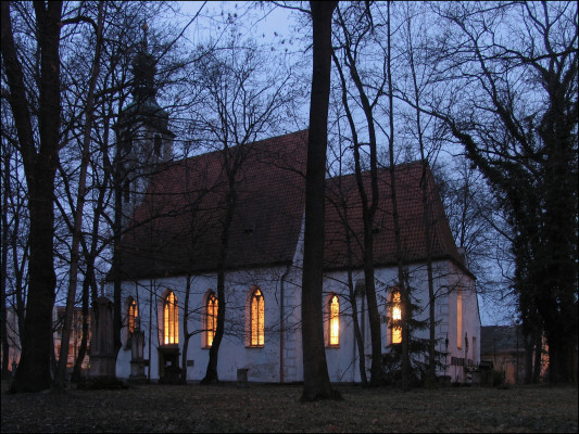 kostel sv. Prokopa  / kostel sv. Prokopa veřer