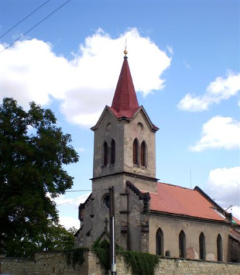 Slaný-Dolín, kostel sv. Šimona a Judy