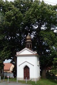 Kaplička na Selské návsi v Černicích, z roku 1875 / kaplička 