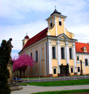 Prostějov, kostel sv. Jana Nepomuckého