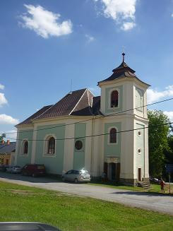 Nečtiny-Březín, kostel sv. Bartoloměje