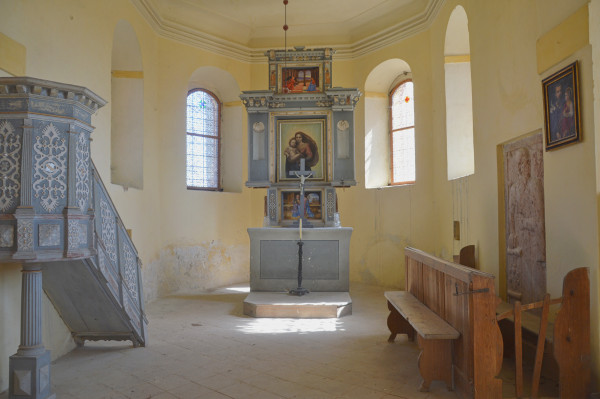 Kostel sv. Štěpána ve Skřivani - presbytář / Autor fotografie: Ludmila Křížová