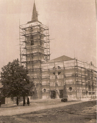 Kostel sv. Josefa Radslavice / Generální oprava fasády 1965