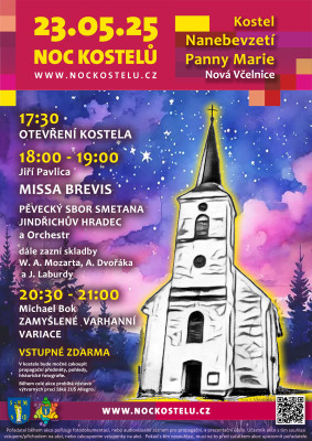 Program Noc Kostelů 2025 / Kompletní program noci kostelů 2025 v Nové Včelnici / Autor fotografie: Michael Bok